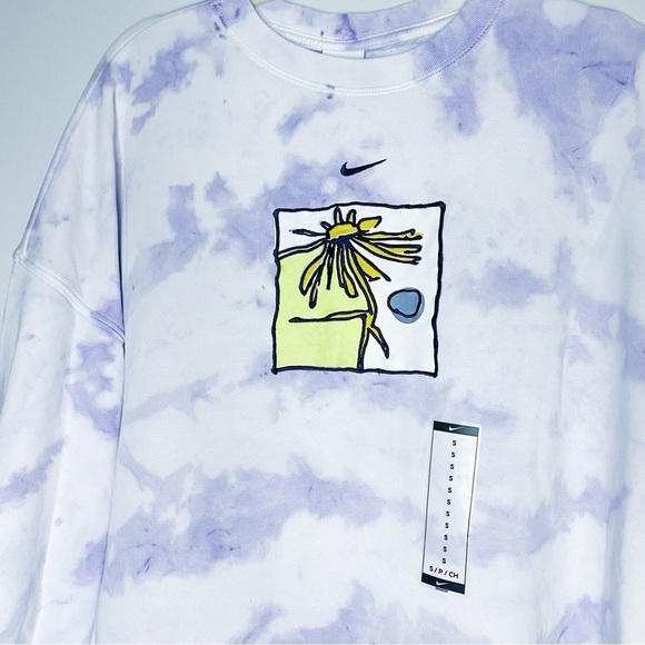Nike - Super Oversized Tie Dye Crewneck Sweater - Picture 2 of 7
